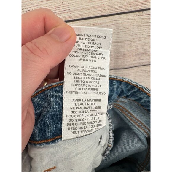 Band of Gypsies emme tomboy Distressed Jeans Women's Size‎ 27 Blue Medium Wash - Picture 14 of 14